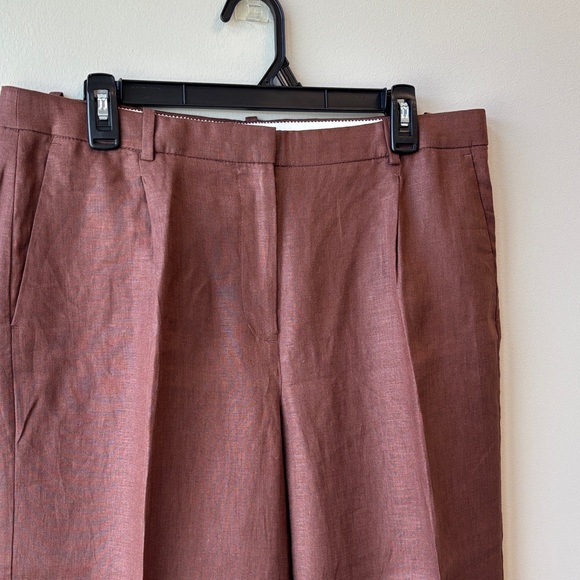 J. Crew NWT Essential Wide Leg Brown Trousers - Picture 3 of 7